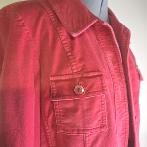 TALBOTS Petites Hot Pink Jacket Size 10/12